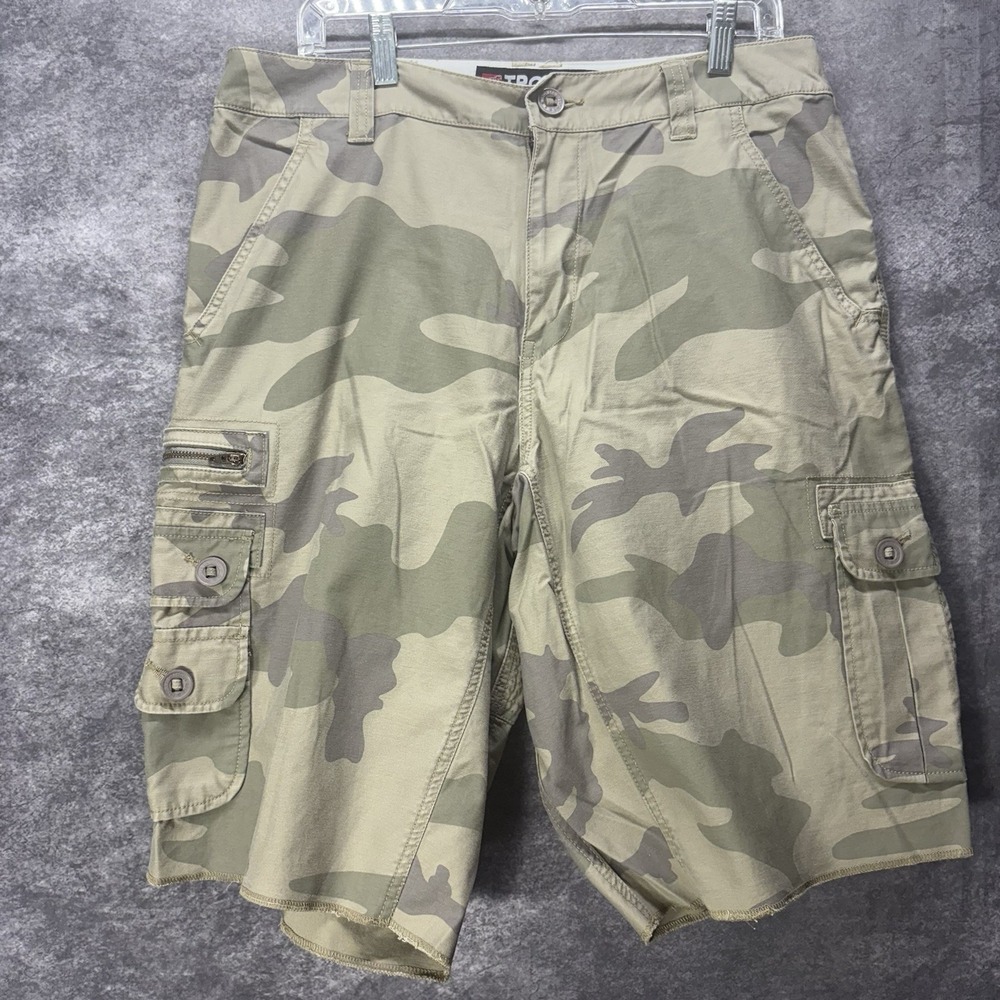 Troy Lee Designs Camo Cargo Shorts Men's Size 32 Moto Cross Reinforced Seat